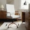 Flash Furniture White Leather Rose Gold Frame High Back Chair GO-2286H-WH-RSGLD-GG - alternate 6